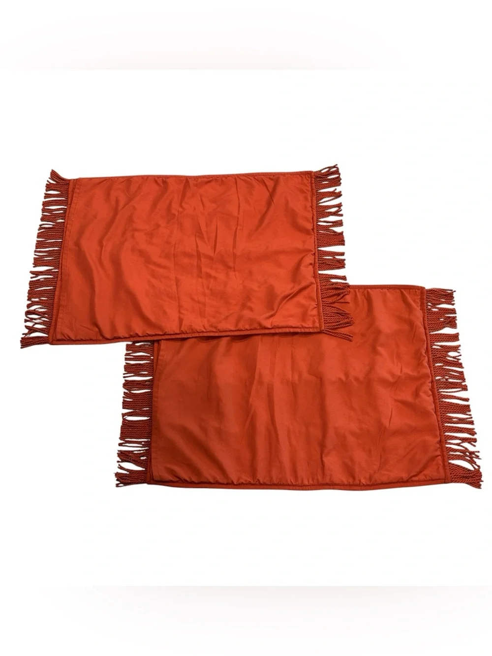 (2) Sun Stitched Vintage Velvet Quilt Sham Coral - Opalhouse EUC